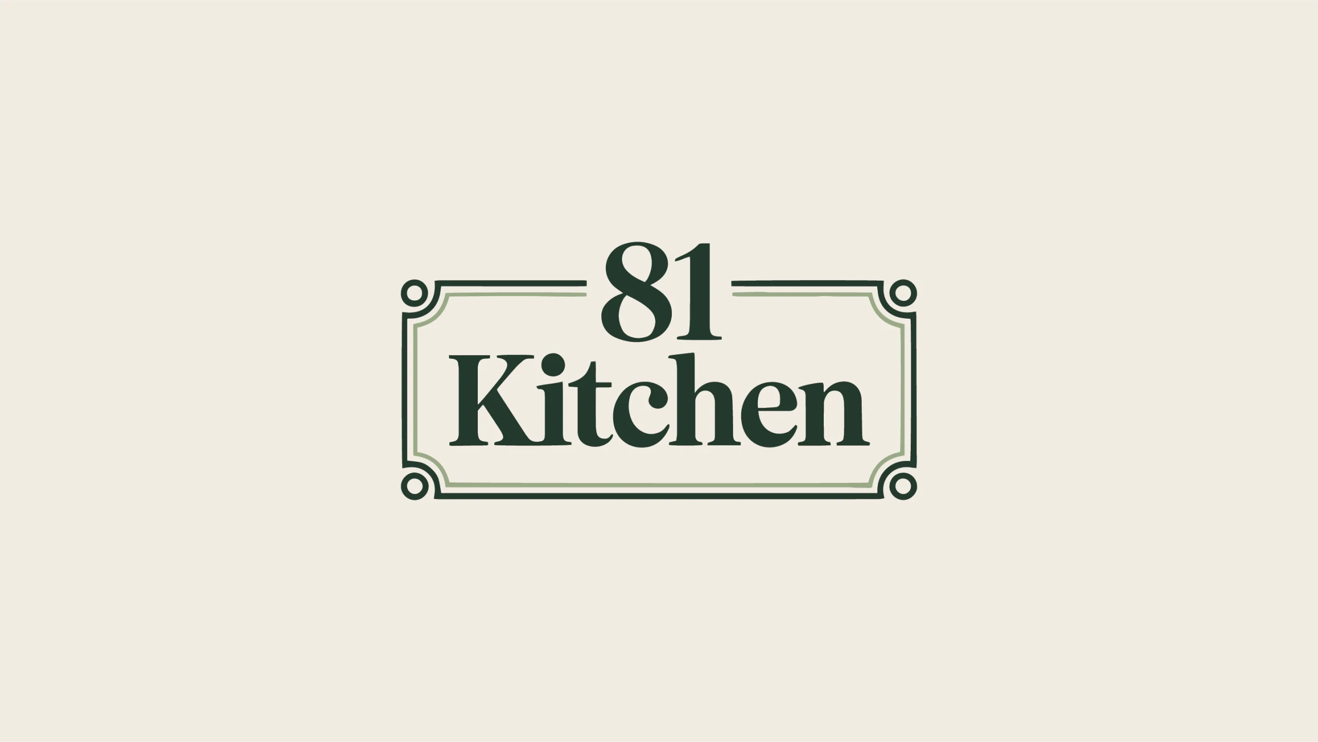 81 Kitchen branding design, healthy food brand identity, catering visual system