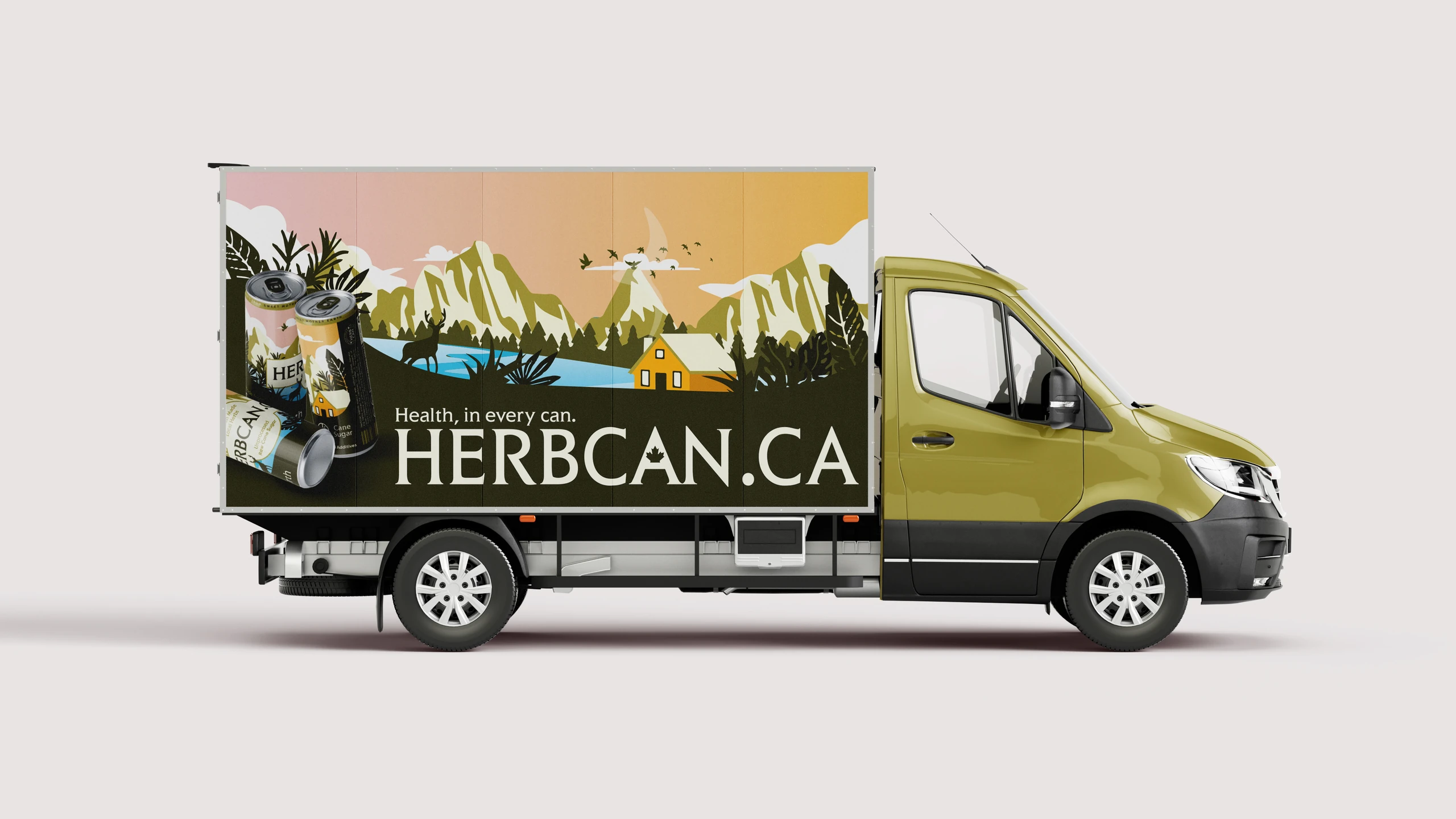Herbcan illustrated beverage packaging — portfolio image 3