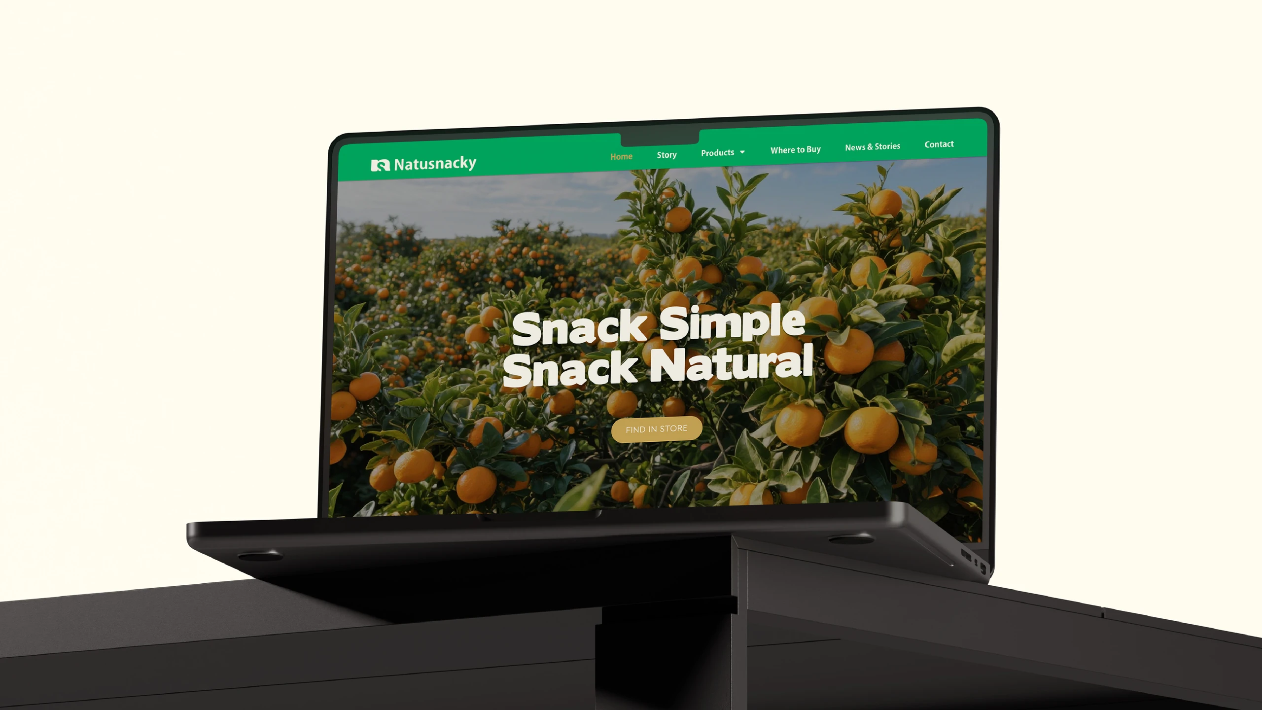 Natusnacky website design — portfolio image 1